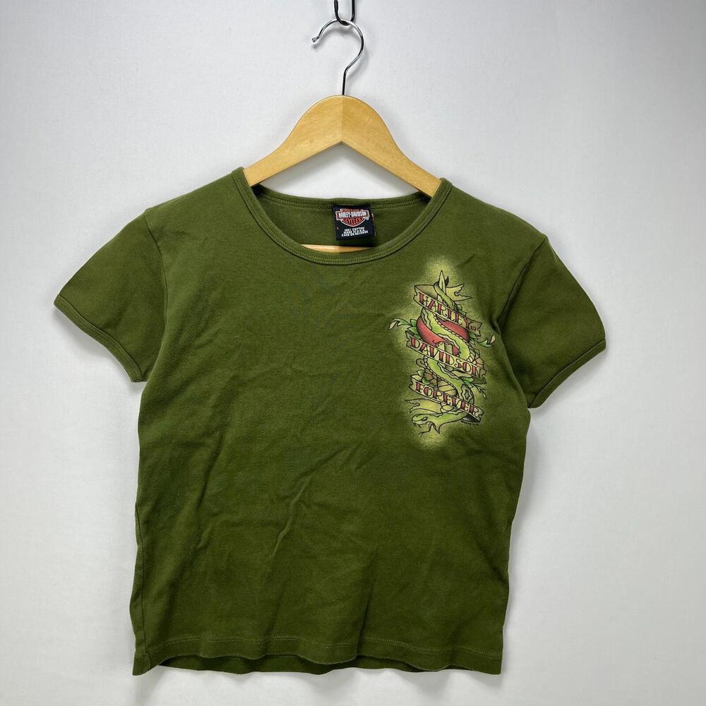 Vintage Y2K Harley-Davidson T-Shirt Womens Large - Picture 1 of 11